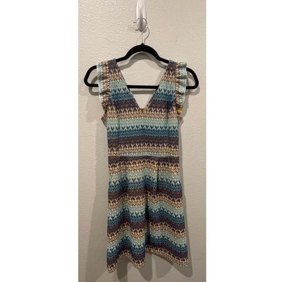TABITHA Teahouse Crochet Sleeveless Striped Dress - Picture 3 of 6